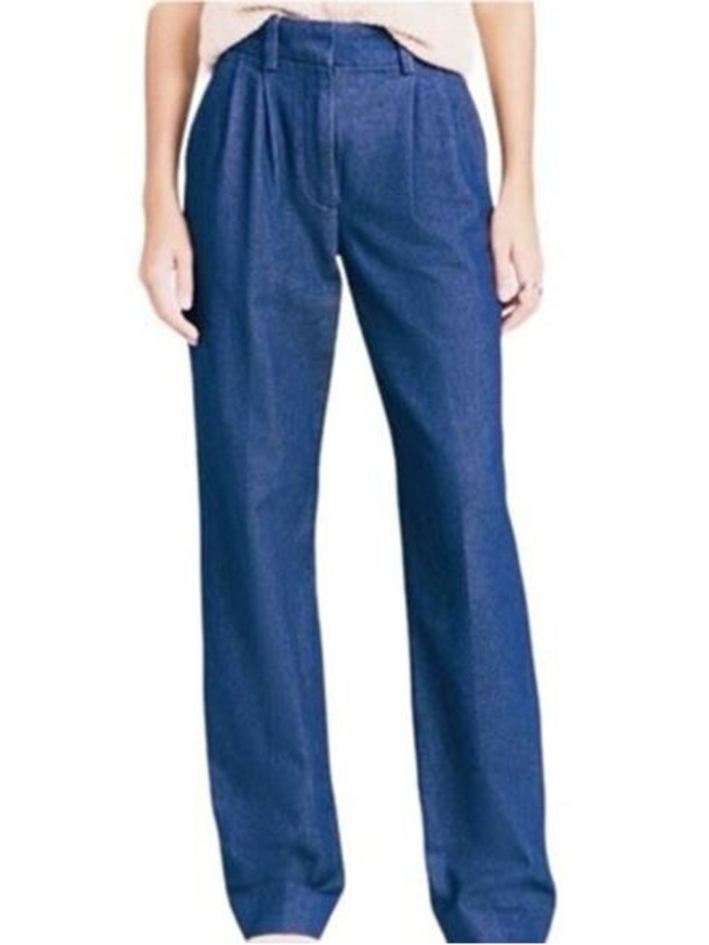 Favorite Daughter Pleated Wide Leg Jeans in Gramercy size 18